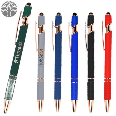 Recycled Aluminum Pen with Stylus