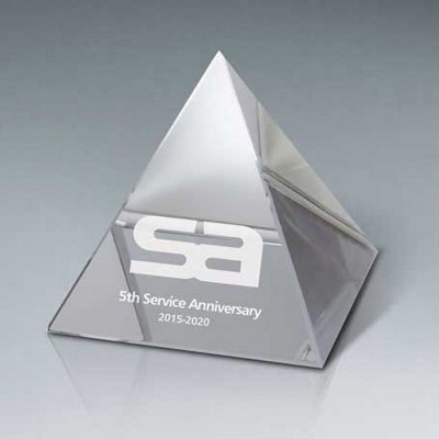 Medium Optic Crystal Pyramid
