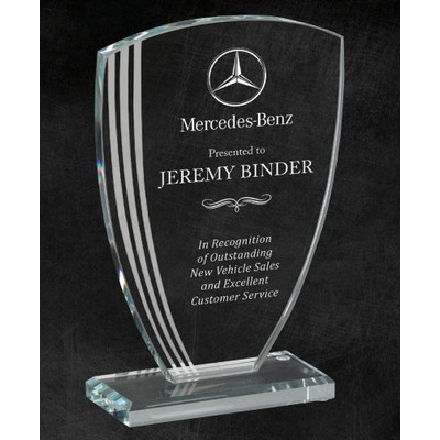 Contour Arch Glass Award, 6 5/8"H