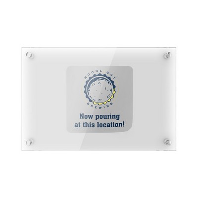 Clear Static Stick Decal w/Static On Back (94 to 116 Square Inches)