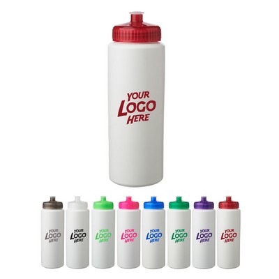 HDPE Plastic Sports Water Bottles 32 oz