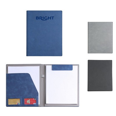 PU Leather Magnetic Padfolio Organizer - Ocean
