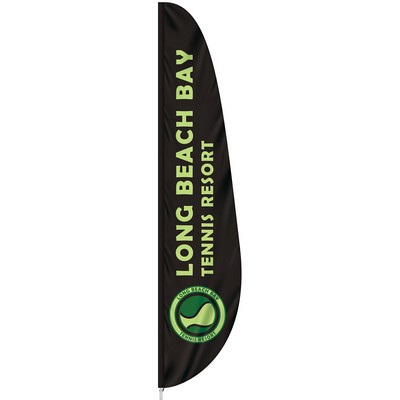 3' x 15' Custom Single Reverse Feather Flag