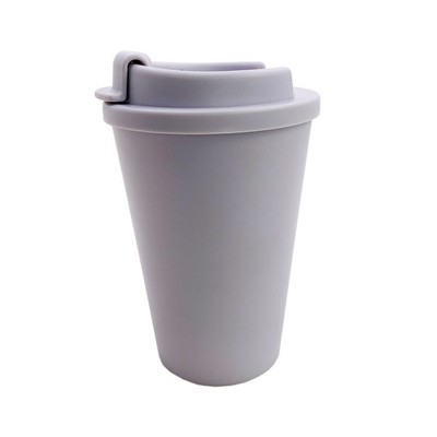 12oz Double Wall Plastic Cup With Flat Lid