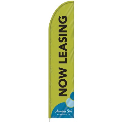 3' x 15' Custom Single Reverse Half Drop Flag