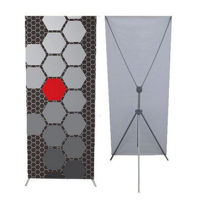 Grasshopper Adjustable Banner Stand - Large w/ 50" x 83" Graphic