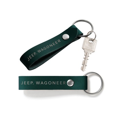 Double Sided Loop Keychain | Full Grain Leather | Made in USA