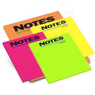 25-Sheet Stik-Withit® Adhesive Notepad w/ Bright Paper (4"x4")