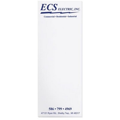 Scratch Pad w/25 Sheets (4 1/8"x 10 7/8")