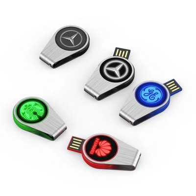 Light Up Round Swivel Drive (8 GB)