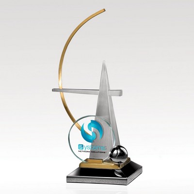 Brushed Jade Glass Award -InSync - Large