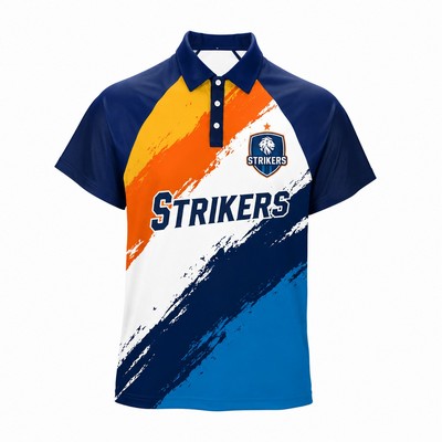 Full-Color Dye Sublimated Short Sleeve Polo Shirt