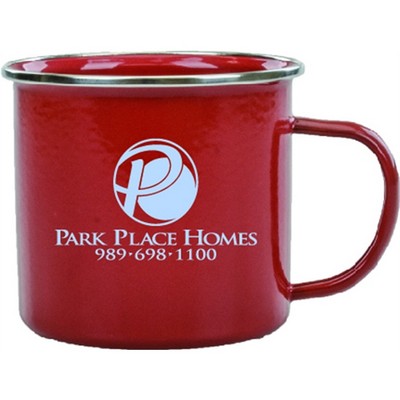 17 Oz. Enamel Steel Campfire Mug
