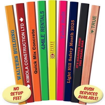 Natural Lacquered Carpenter Pencils