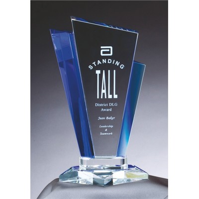 Star Rider Optic Crystal Award (4¾"x 8")