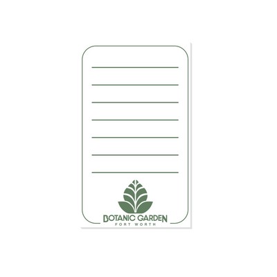 3" x 5" Memo Notepad 25 Sheets Custom Printed