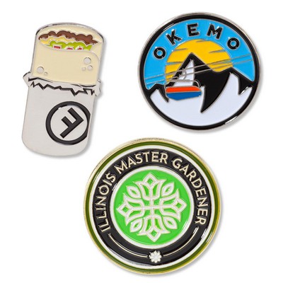 3/4" Soft Enamel Direct Lapel Pin