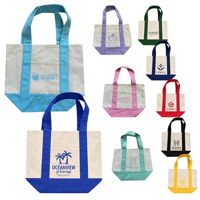 14 oz. Mini TJ Canvas Tote Bag- 13" x 11"x 6"