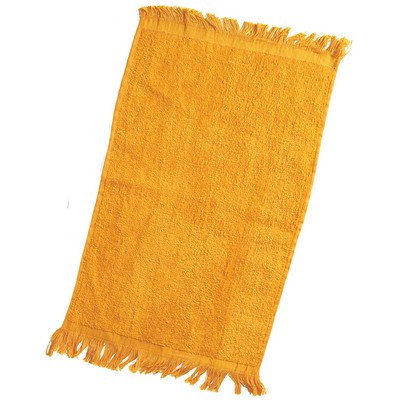 Q-Tees™ Fringed Fingertip Towel (Blank)