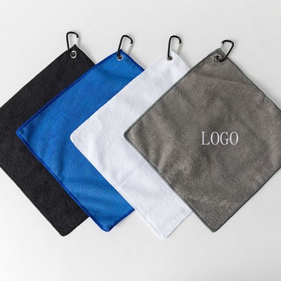 Golf Towel With Grommet And Hook