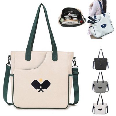 Pickleball Tennis Shoulder Tote Bag