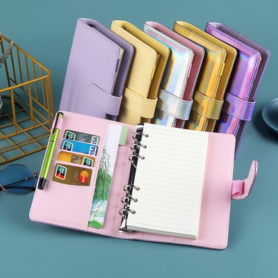Laser Magnetic PVC A6 Notebook