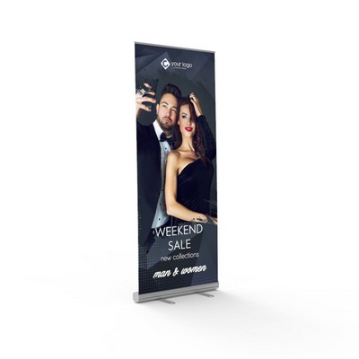 33" x 80" Economy Retractable - Silver Hardware