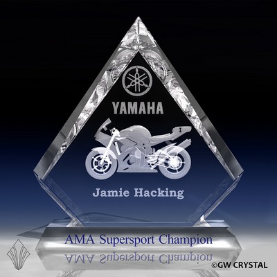 Ellis Series Crystal Award (4 3/8" x 6 ¼" x 3 1/8")