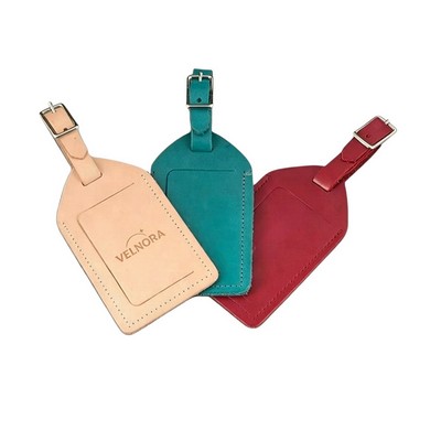 Genuine Leather Luggage Tag