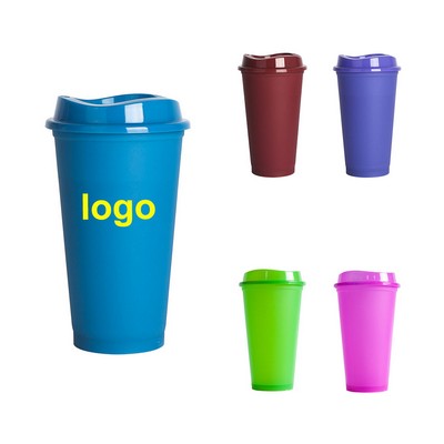 16 Oz. Plastic Color Changing Coffee Cups