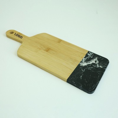 Bamboo and Marble Cutting Board