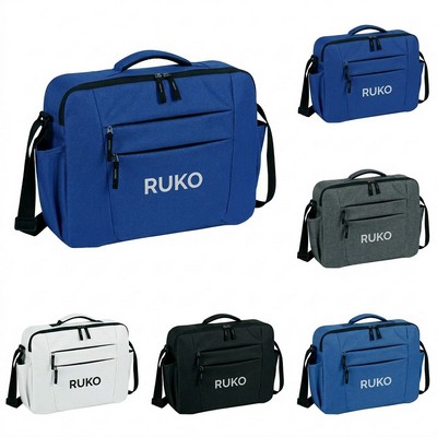 Premium Padded Laptop Briefcase with Multiple Zippered Compartments