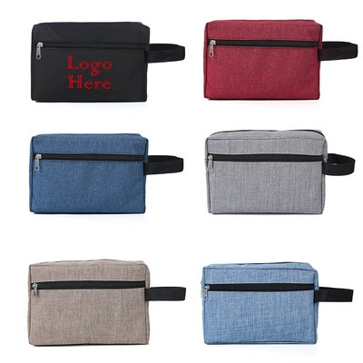 Sturdy Vintage Toiletry Pouch with Handle