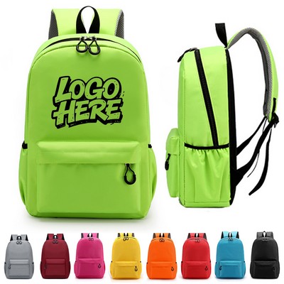 Medium Waterproof Oxford Kid Backpack with Adjustable Strap
