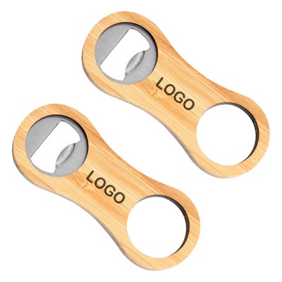 Bamboo Keychain Bottle Opener