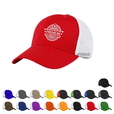 6 Panel Low Profile Trucker Cap