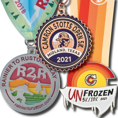 2 1/4" (2.25") Custom Struck Single Sided 2-D Medal