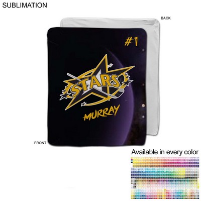 Team Blanket in Ultra Soft and Smooth Microfleece, Couch Size, Sublimated Edge To Edge (50"x60")