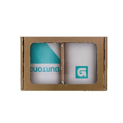 19" Dye-Sublimated Socks (2 pair) in Window Gift Box