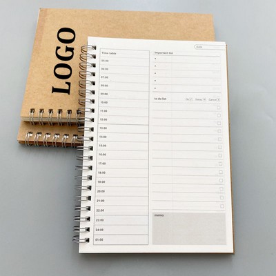 Daily Planner Spiral Notebook
