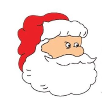 Santa Acrylic Coaster w/Felt Back