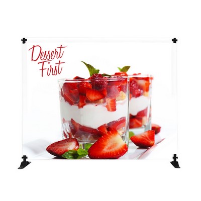 5' Mini-Slider Banner Stand - 8'h Fabric Graphic Package