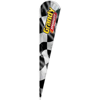 3' x 15' Custom Single Reverse Teardrop Flag