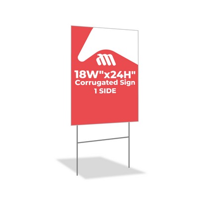 Custom Yard Signs - 1 SIDE (18"Wx24"H)