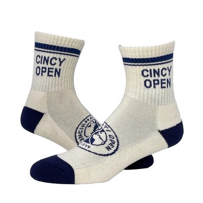 Imported Woven Cool Max Mini Athletic Crew Socks