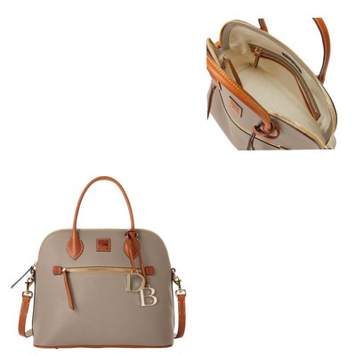 Dooney & Bourke - Pebble Grain Large Domed Satchel with DB Logo
