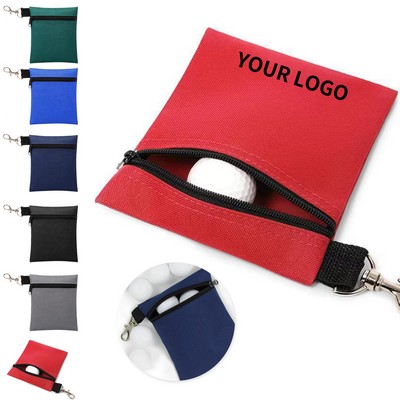PU Material Golf Waist Bag With Key Clasp And Large Capacity