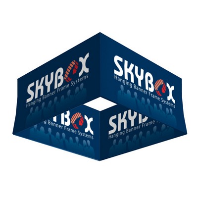Skybox Hanging Banner Square 20'dia x 24"h -- Inside & Outside Graphic