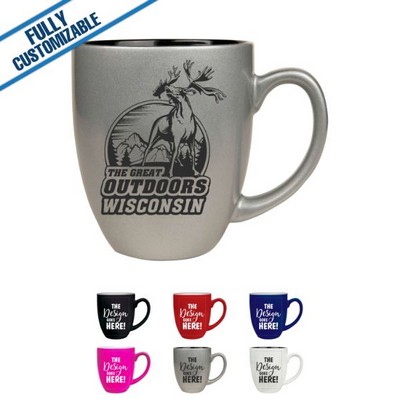 16 Oz. Red Ceramic Bistro Mug