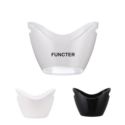 Plastic 6L Ice Bucket WIth Handle For Bar For Party